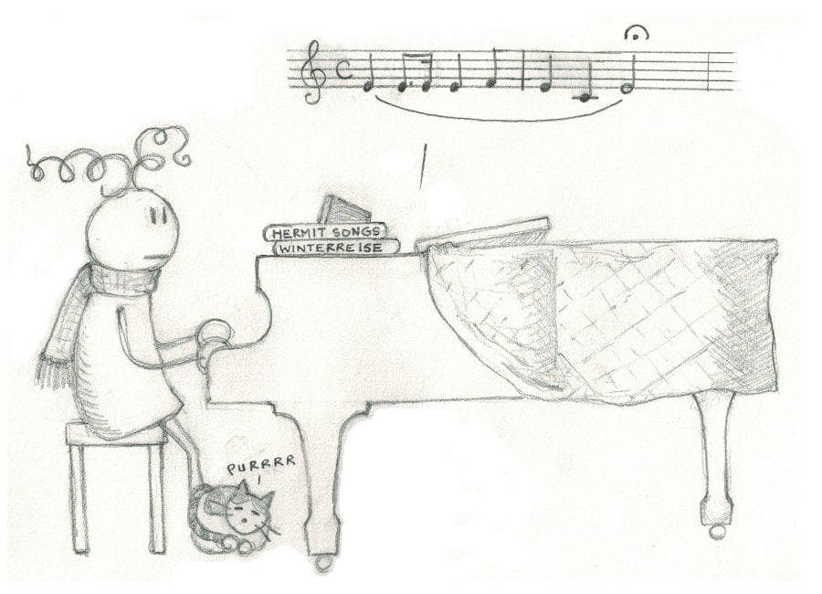 Pianist Louise Chan cartoon