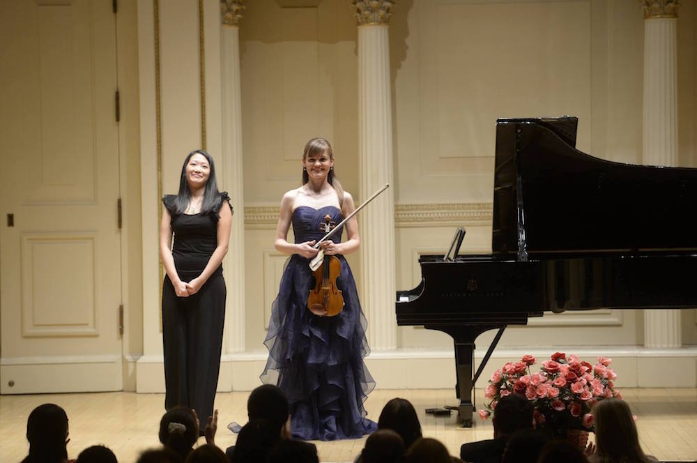 February, 2016 recital at Carnegie Hall