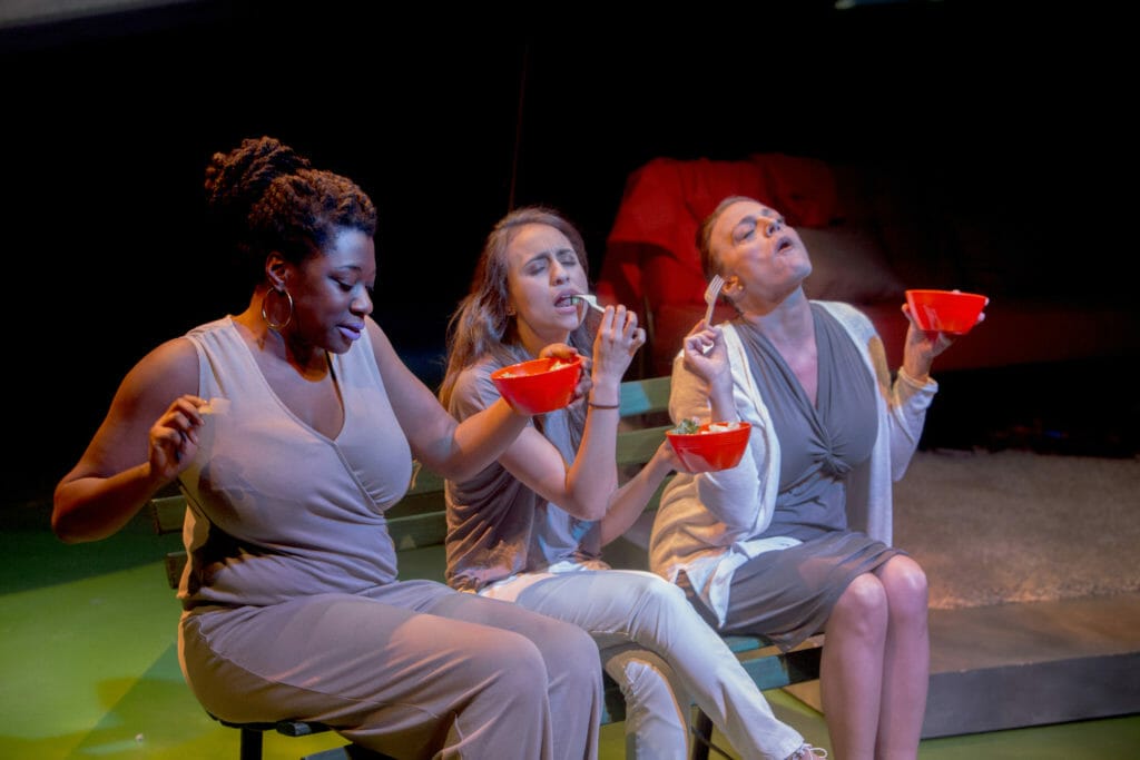 Theatre Wit WOMEN LAUGHING ALONE EATING SALAD