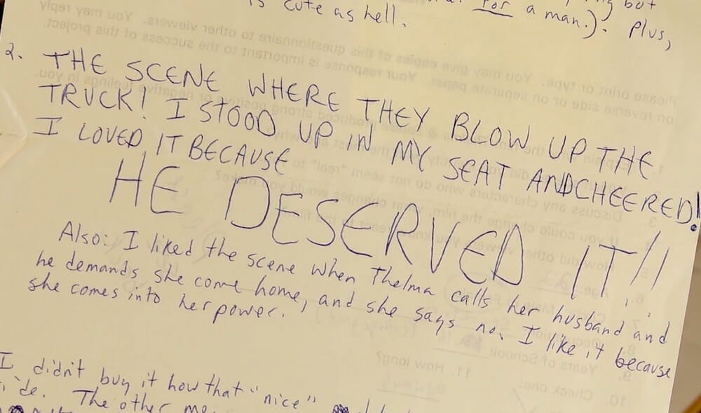 CATCHING SIGHT OF THELMA AND LOUISE