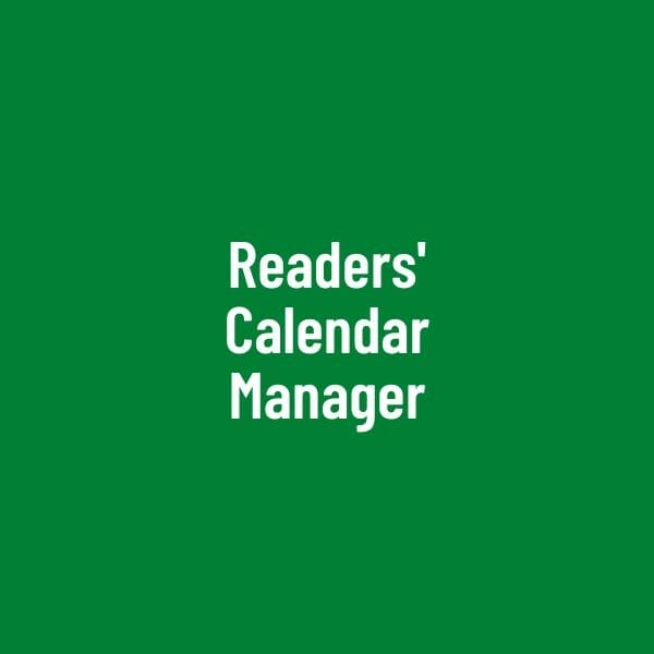 Readers' Calendar Manager