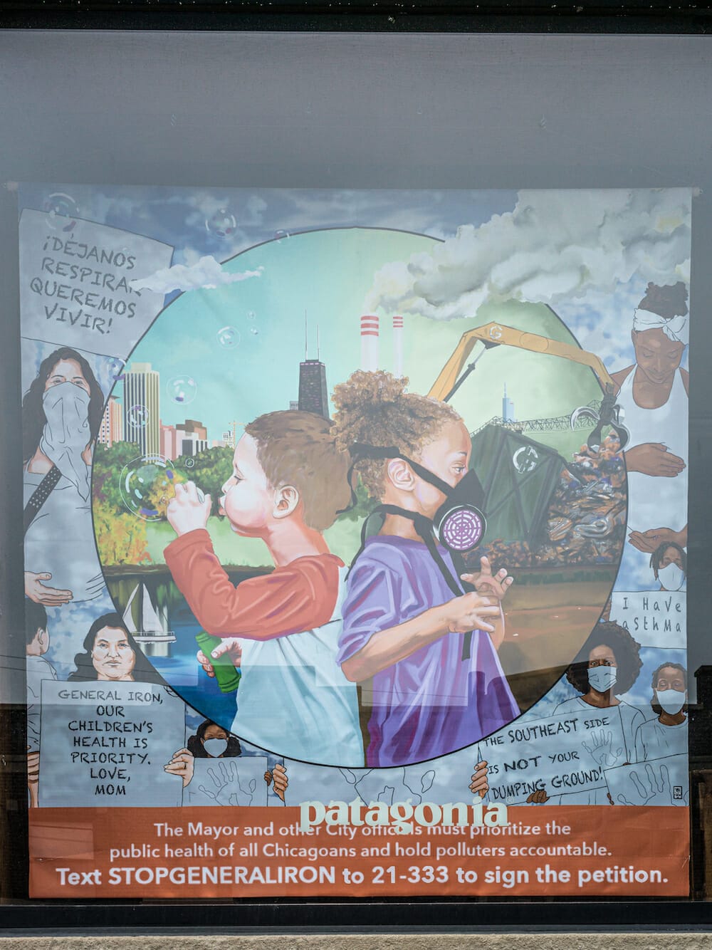 Patagonia STOP GENERAL IRON MURAL
