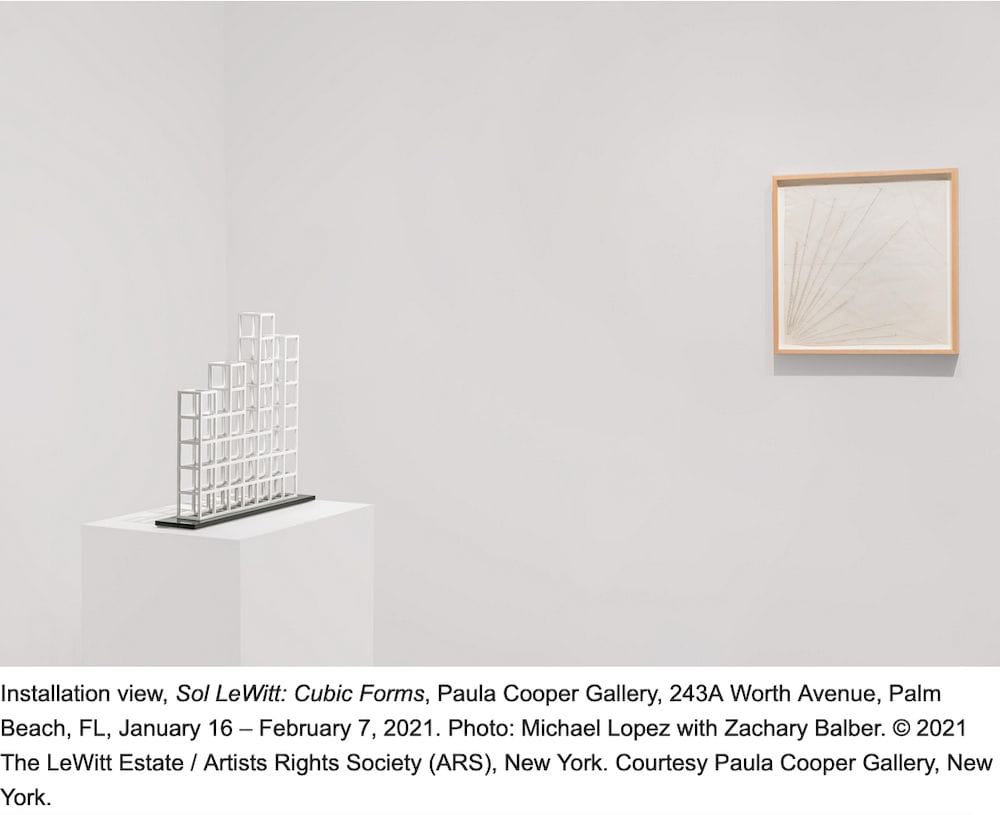 Paula Cooper Gallery SOL LEWITT: CUBIC FORMS and JENNIFER BARTLETT: GRIDS & DOTS