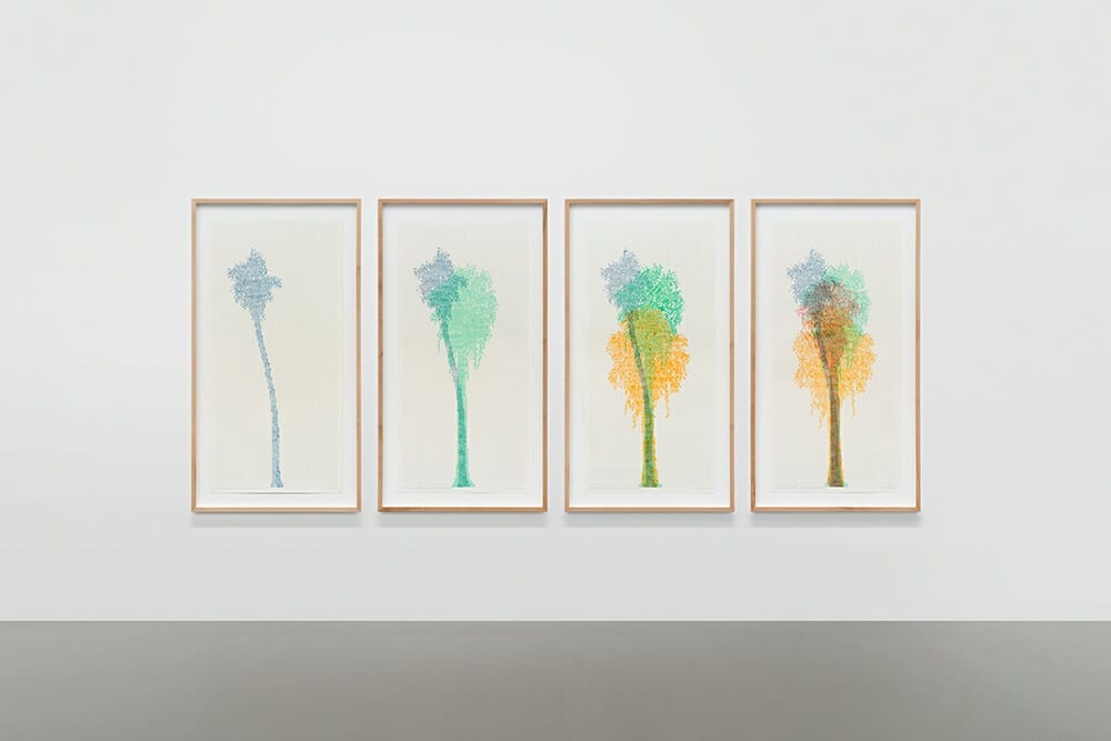 Charles Gaines GRIDWORK: PALM CANYON WATERCOLORS