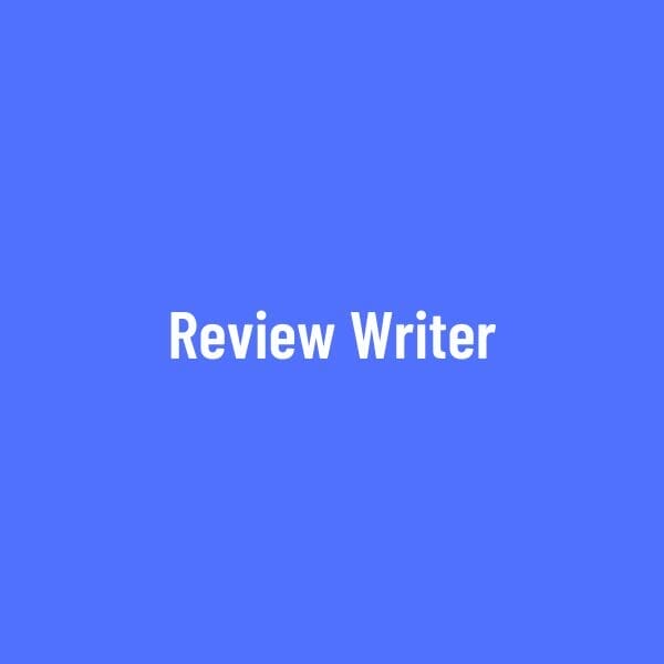 REVIEW WRITER VOLUNTEERS WELCOMED!